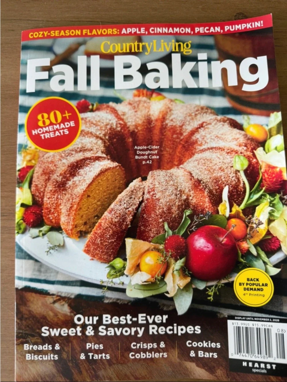 Fall Magazine Bundle x5 Magnolia 2026 Journal Fall Recipes Baking